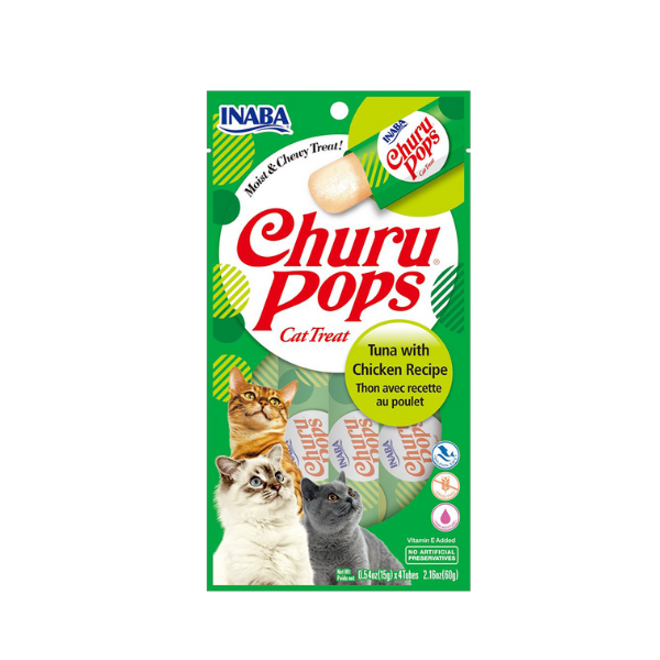 Inaba Churu Pops Tuna with Chicken 4PCS/PK - 60g