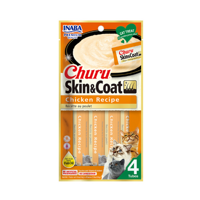 Inaba Churu Skin & Coat- Chicken Recipe 4PCS/PK - 56g