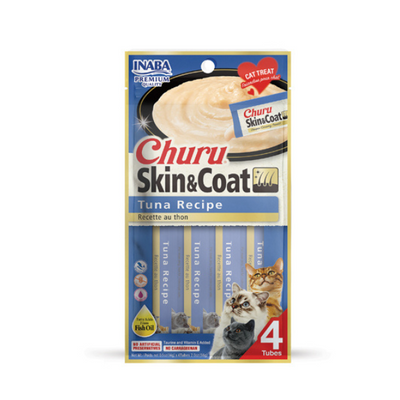 Inaba Churu Skin & Coat- Tuna Recipe 4PCS/PK - 56g