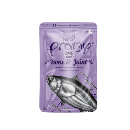 Pramy Tuna Meat Topping Shirasu in Gravy Bone & Joint 70g