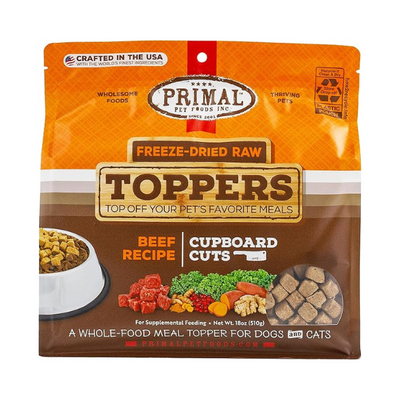 Primal Beef Cupboard Cuts Freeze-Dried Topper - PetCentral