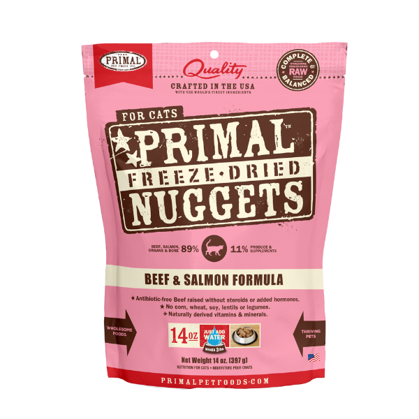 Primal Feline Beef & Salmon Freeze-Dried Formula - PetCentral UAE