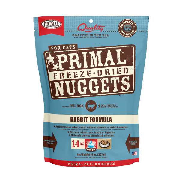 Primal Feline Rabbit Freeze-Dried Formula - PetCentral