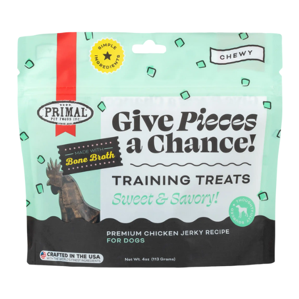 Primal Give Pieces A Chance Chicken with Broth Jerky Treat 4 oz - PetCentral UAE