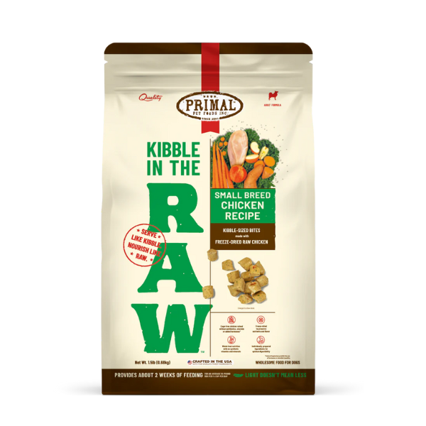 Primal Small Breed Canine Chicken Kibble in the Raw - PetCentral