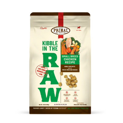 Primal Small Breed Canine Chicken Kibble in the Raw - PetCentral