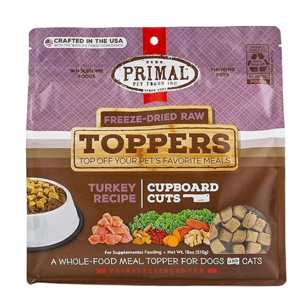 Primal Turkey Cupboard Cuts Freeze-Dried Topper - PetCentral