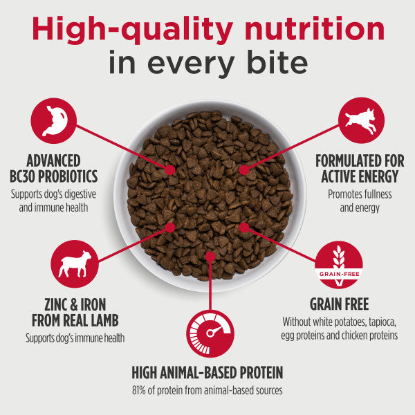 Nulo FreeStyle Adult Dog Grain-Free Lamb & Chickpeas with Probiotics Dry Dog Food
