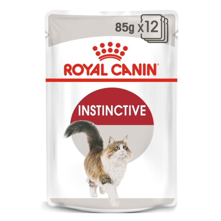 Royal Canin Instinctive Adult Cat Jelly Wet Food 12x85g Pouches available at PetCentral