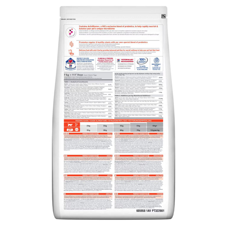 Hills Science Plan Perfect Digestion Adult 1+ Cat Food with Chicken & Brown Rice