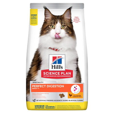 Hill's Science Plan Perfect Digestion Adult 1+ Cat Food with Chicken & Brown Rice