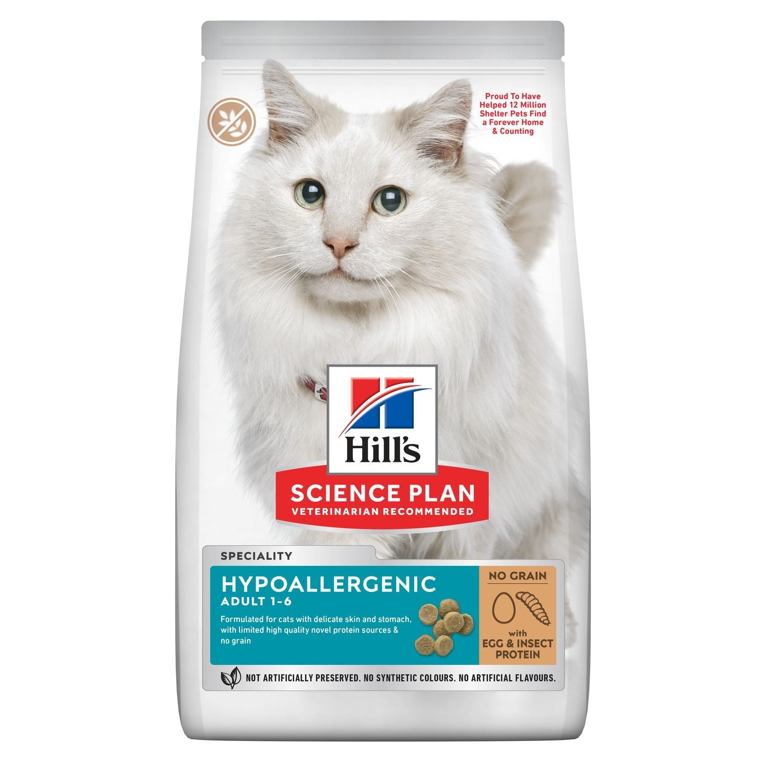 Hill's Science Plan Hypoallergenic Adult Cat Food No Grain Egg & Insect Protein
