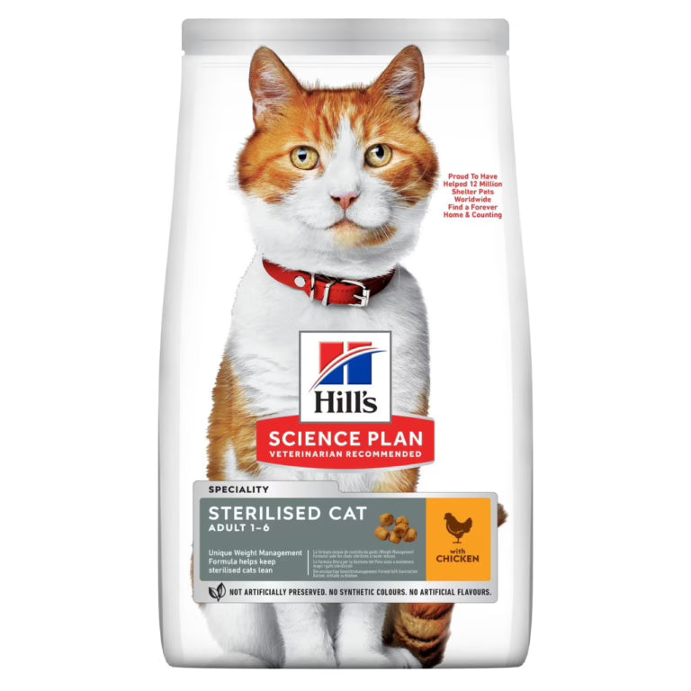 Hills Science Plan Sterilised  Adult Cat Food with Chicken