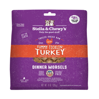 Stella & Chewy's Cat FD Tummy Ticklin' Turkey 3.5 oz - PetCentral